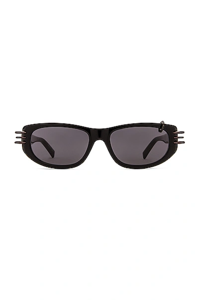 Shop Givenchy Pierced Sunglasses In Black