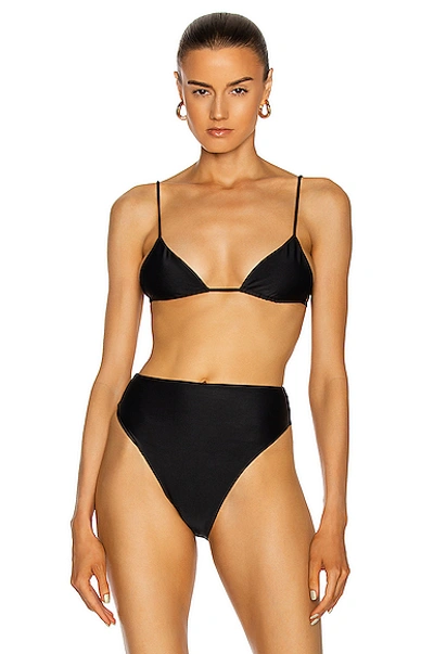 Shop Jade Swim Via Bikini Top In Black