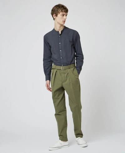 Shop Officine Generale Pierre Pants In Dark Olive