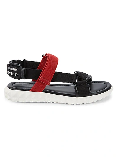 Shop Valentino Hook-&-loop Sandals