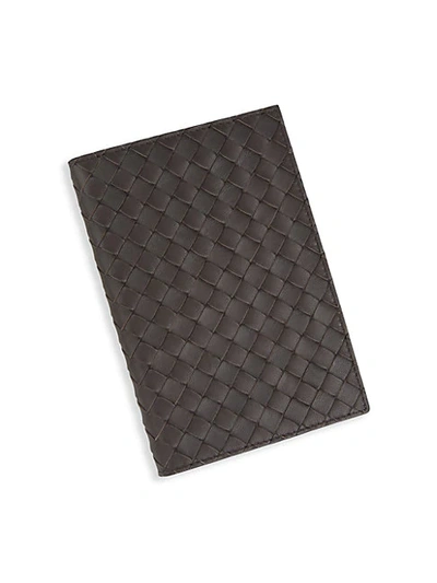 Shop Bottega Veneta Woven Leather Notebook