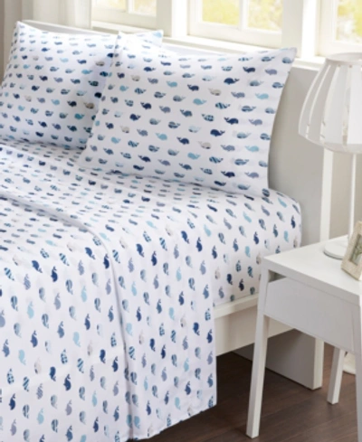 Shop Jla Home Printed3-pc. Sheet Set, Twin Bedding In Blue