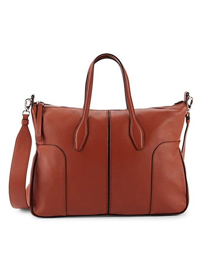 Shop Tod's Leather Crossbody Bag