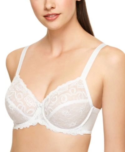 Shop Wacoal Renaissance Rose Underwire Bra 85720 In White