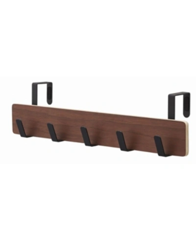 Yamazaki Home Ply Over-the-door Hook 5 Hooks In Brown