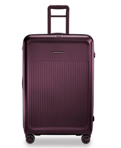 Shop Briggs & Riley Large Expandable Spinner In Plum