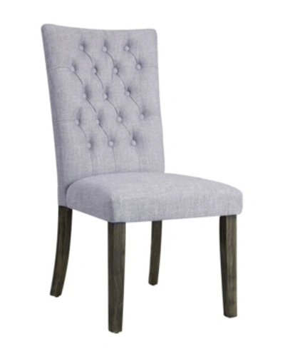 Shop Acme Furniture Merel Side Dining Chair, Set Of 2 In Gray