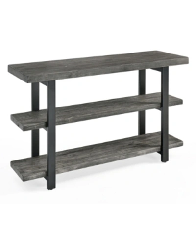 Shop Alaterre Furniture Pomona Metal And Reclaimed Wood Media Console Table In Grey