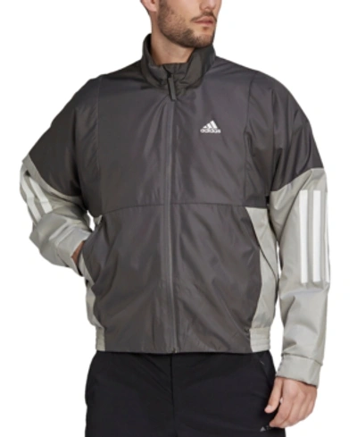 Shop Adidas Originals Adidas Men's Bts Lite Bomber Jacket In Grey