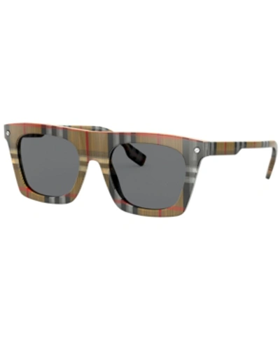 Shop Burberry Camron Sunglasses, Be4318 51 In Vintage Check