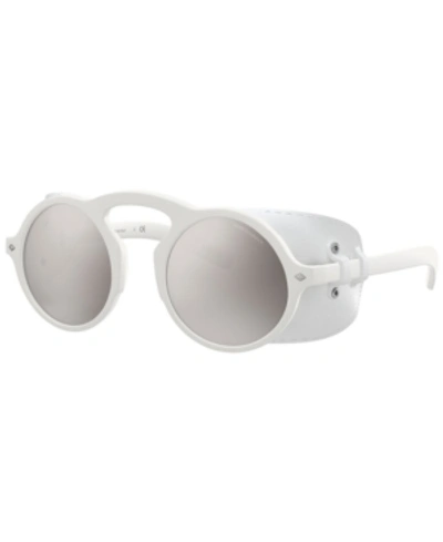 Shop Giorgio Armani Sunglasses, Ar8143q 49 In White