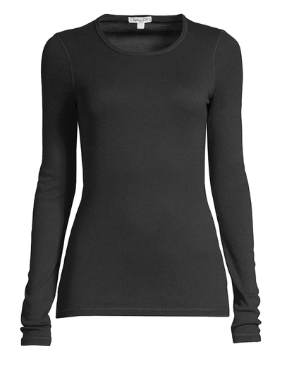 Shop Splendid Women's Long-sleeve Top In Black