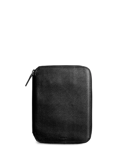 Shop Shinola Leather Tech Portfolio In Black