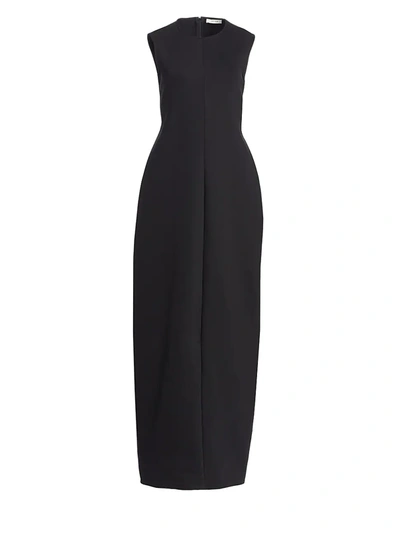 Shop The Row Women's Ianni Vertical Seam Shift Gown In Black