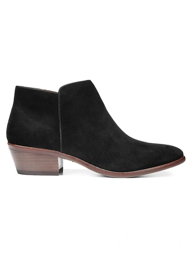 Shop Sam Edelman Women's Petty Suede Ankle Boots In Black