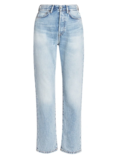 Shop Acne Studios Women's Straight-leg Jeans In Blue