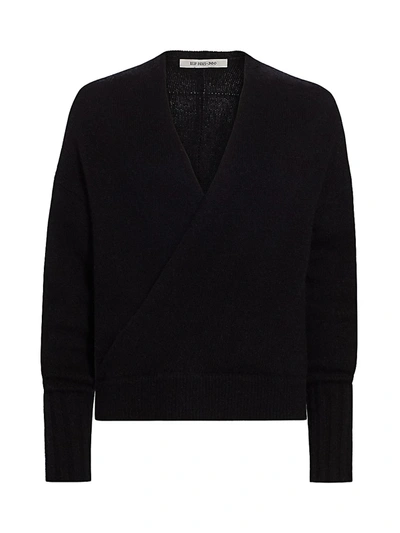 Shop 360cashmere Women's Karlie Merino Wool & Cashmere Wrap Sweater In Black