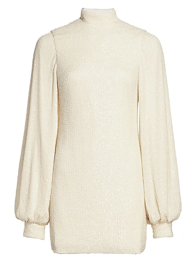 Shop Alexis Women's Lunia Blouson-sleeve Sweater Dress In Ivory