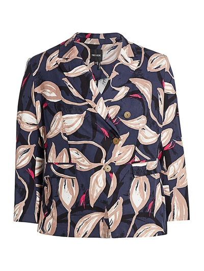 Shop Nic + Zoe, Plus Size Women's Budding Jacket In Indigo Multi