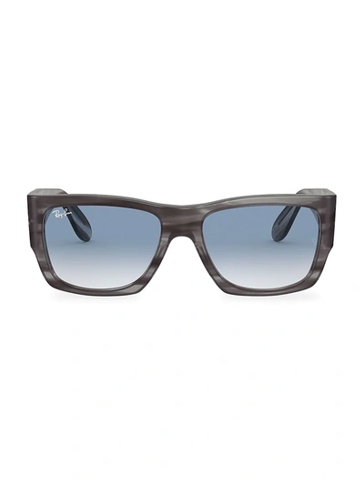 Shop Ray Ban Rb2187 54mm Nomad Square Sunglasses In Grey