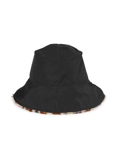 Shop Rag & Bone Women's Addison Reversible Revival & Faux Fur Bucket Hat In Black