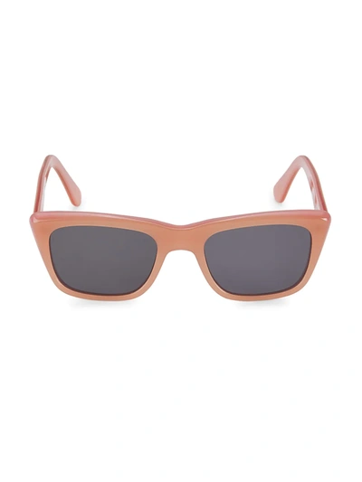 Shop Illesteva Santa Fe 50mm Square Sunglasses In Nectarine
