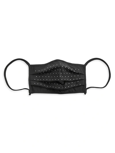 Shop Chiara Boni La Petite Robe Women's Crystal-embellished Face Mask In Black