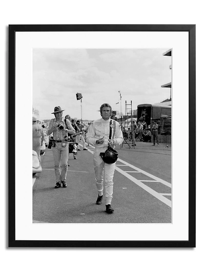 Shop Sonic Editions Steve Mcqueen On Set Framed Photo