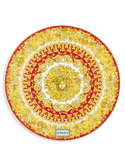 Shop Versace Medusa Rhapsody Porcelain Service Plate In Pattern