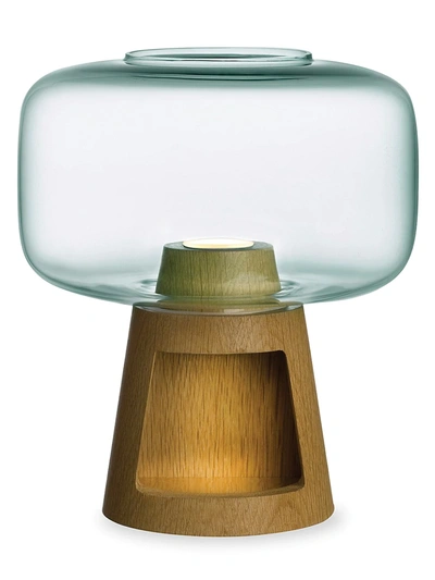 Shop Nude Glass Clear Tree Night Lamp In Green
