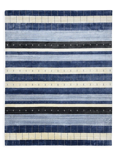 Shop Solo Rugs Bodhi Contemporary Hand Loomed Area Rug In Blue