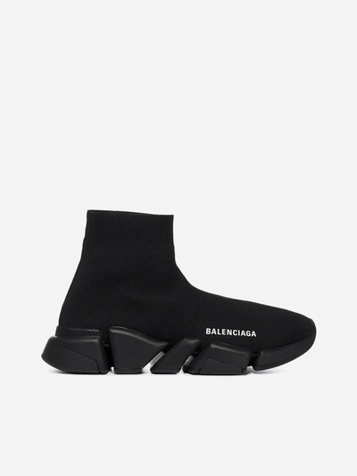 Shop Balenciaga Speed 2.0 Stretch Knit Sneakers