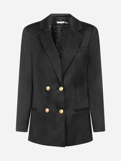 Shop Alice And Olivia Bergen Double Breasted Wool Blazer