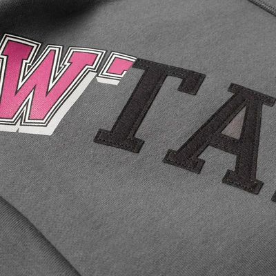 Shop Wtaps Katz Logo Popover Hoody In Grey