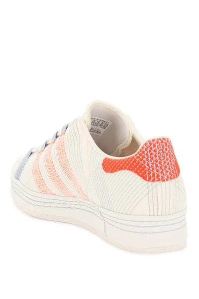Shop Adidas Originals Cg Superstar Sneakers In White,grey,orange