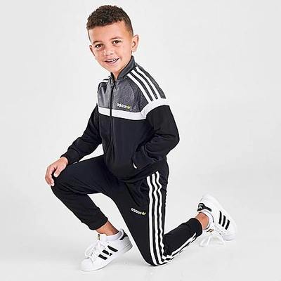 Adidas Originals Babies' Adidas Boys' Toddler And Little Kids' Originals  Challenger Track Jacket And Pants Set In Grey Five/black/white | ModeSens