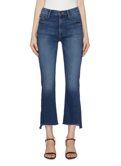 Shop Mother 'the Insider' Bootcut Crop Jeans In Blue