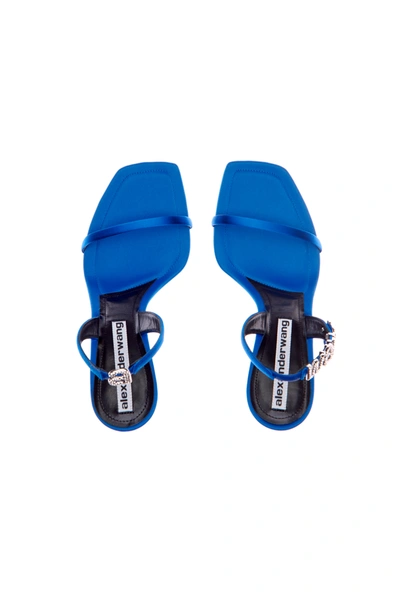 Shop Alexander Wang Ivy Satin Sandal In Cobalt