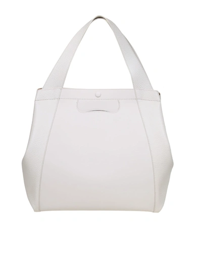 Shop Maison Margiela Shopping Tote In White Leather