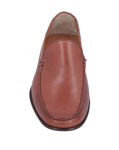 Shop A.testoni Loafers In Tan