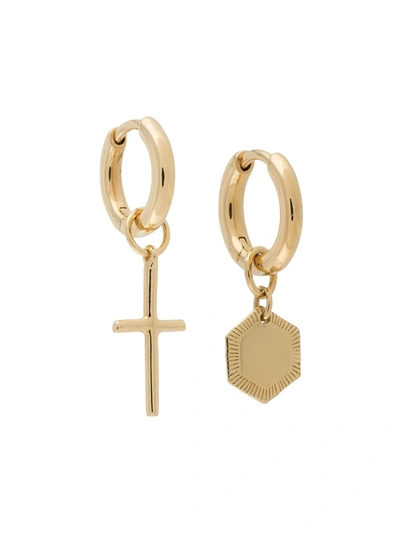 Shop Maria Black Ravello And Messina Earring Set In Gold
