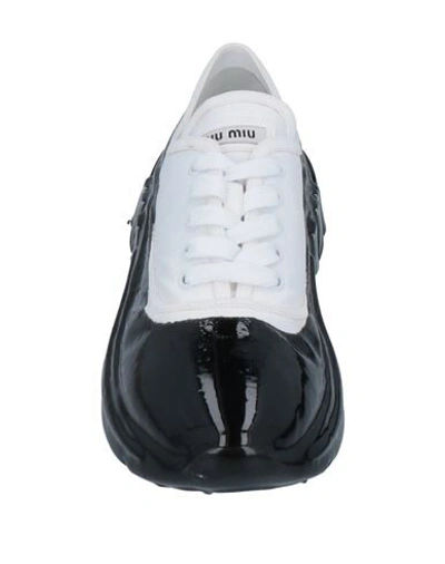 Shop Miu Miu Sneakers In Black
