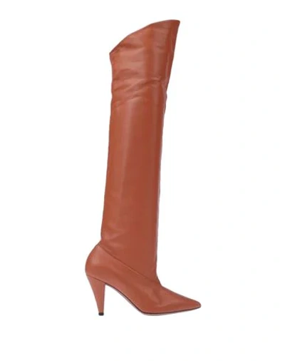 Shop Givenchy Woman Boot Tan Size 6 Soft Leather In Brown