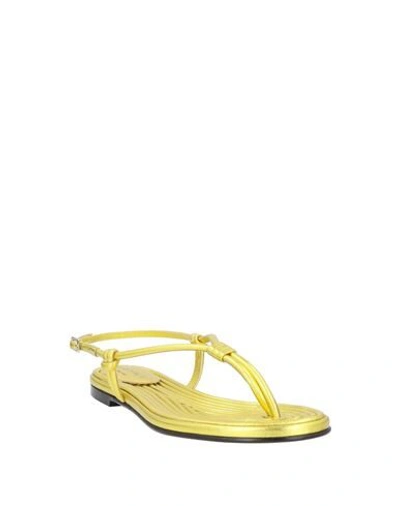 Shop Greymer Toe Strap Sandals In Gold
