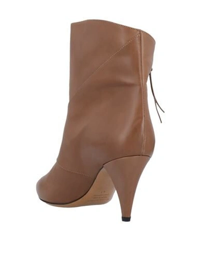 Shop Isabel Marant Ankle Boots In Tan