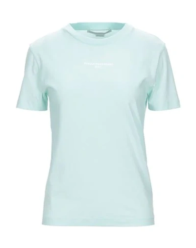Shop Stella Mccartney Woman T-shirt Turquoise Size 8-10 Cotton In Blue