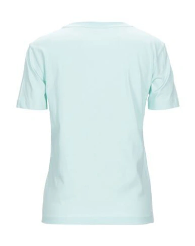 Shop Stella Mccartney Woman T-shirt Turquoise Size 8-10 Cotton In Blue