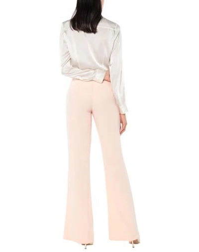 Shop Elisabetta Franchi Casual Pants In Pale Pink