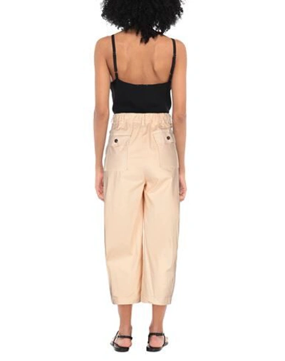 Shop Alessia Santi Woman Pants Beige Size 8 Cotton, Elastane