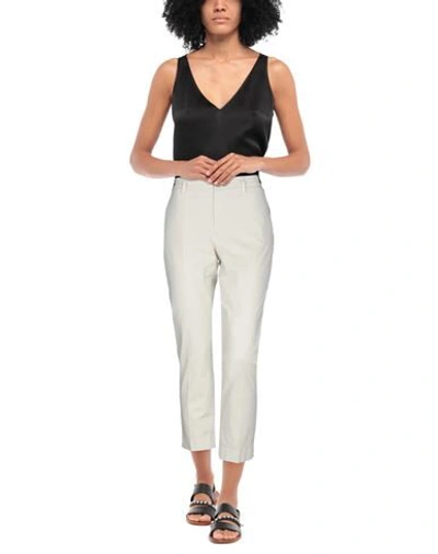 Shop Re-hash Re_hash Woman Pants Beige Size 31 Cotton, Elastane